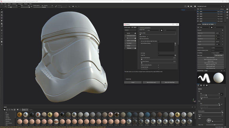 HOW TO PAINT A 3D TROOPER HELMET IN MARI AND SUBSTANCE PAINTER - VFX ...