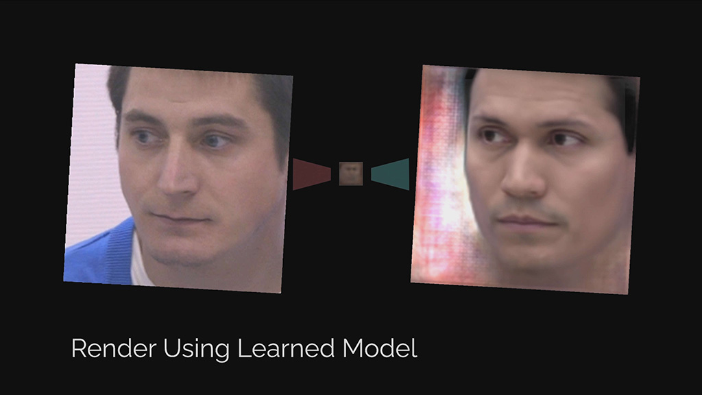 The ‘digital humans’ or ‘digital veils’ were ultimately crafted for Welcome to Chechnya with a mix of A.I. and compositing techniques. (Image copyright © 2021 Southport Music Box Corporation d/b/a Music Box Films)
