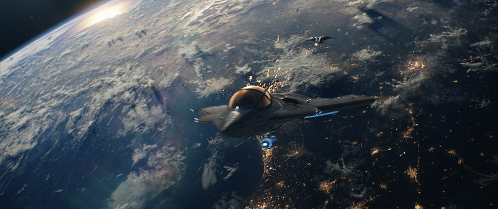 A time jet getting ready to jump across decades. Height references included weather balloons and footage of Felix Baumgartner’s record freefall as a reference point for the curvature of the Earth.