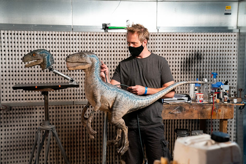 There are probably more animatronics in Jurassic World: Dominion than in Fallen Kingdom and Jurassic World combined.