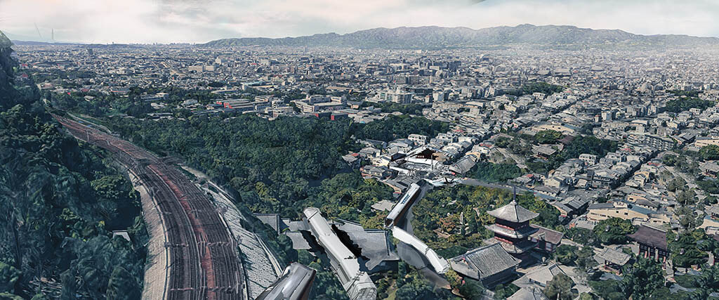 Conceptualizing what a crash site would look like for the movie.