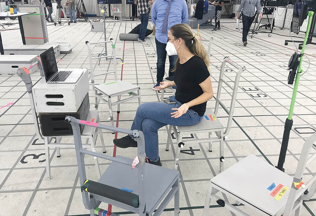 Working safely on set on a mocap session during the pandemic – with remote actors and remote directors.