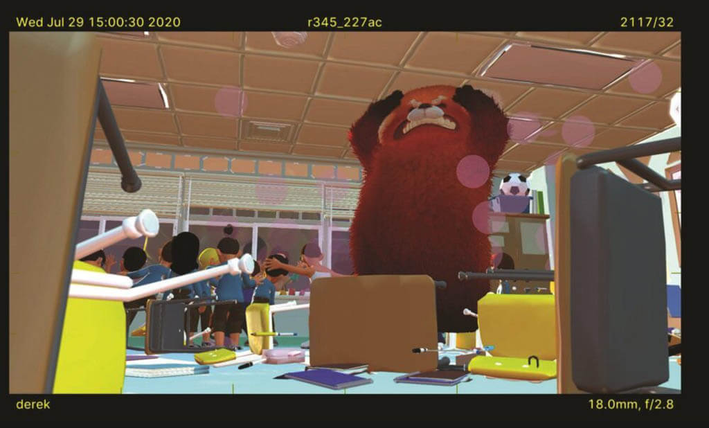 A layout frame where the Pixar team make framing and lens choices. (Image courte-sy of Disney/Pixar)