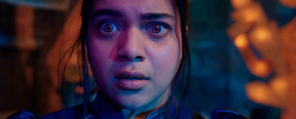 Ms. Marvel (Iman Vellani) is the first Muslim-American teenager-superhero in the MCU.