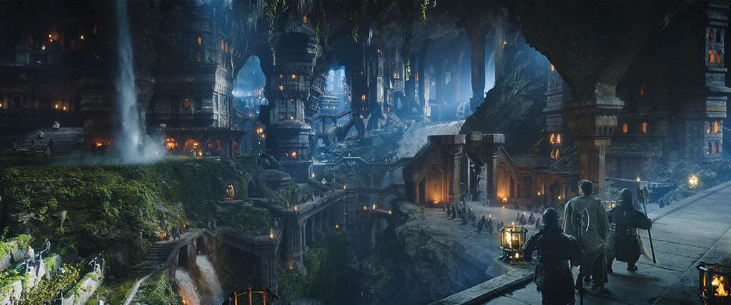 A major visual effects challenge was being able to deal with the various scales of the characters.