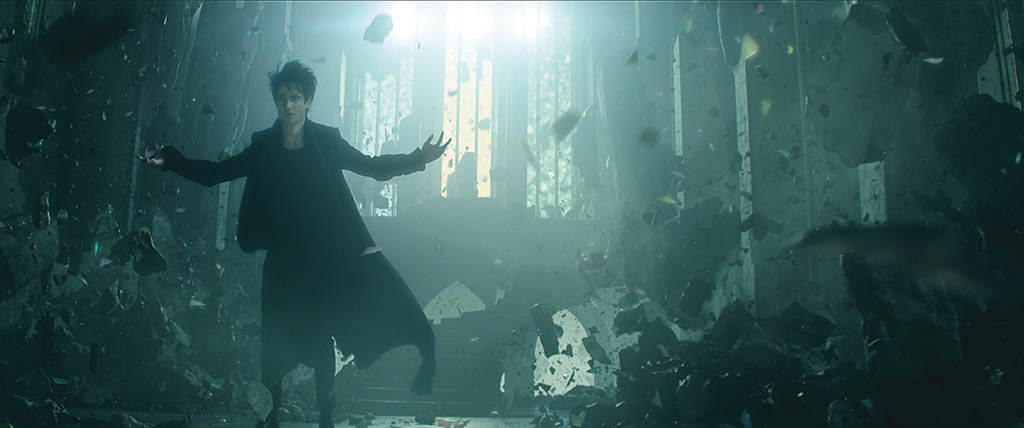 Morpheus (Tom Sturridge) attempts to reconstruct his palace upon escaping his captivity and returning to The Dreaming.