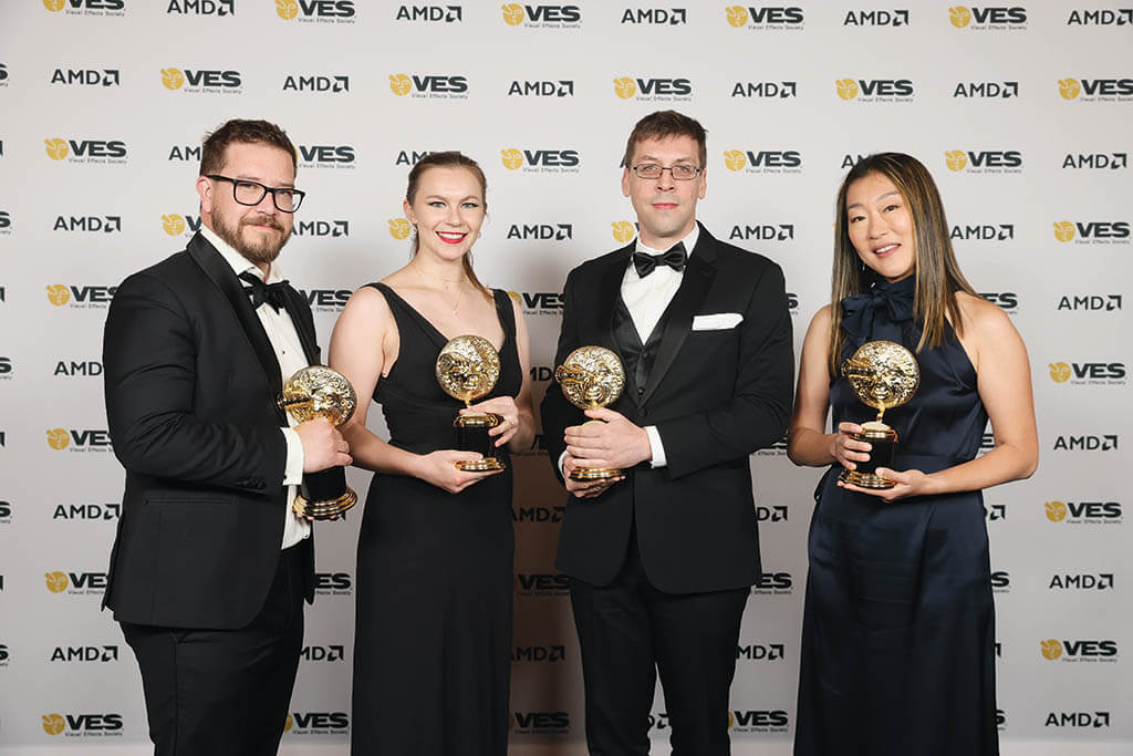 16.The award for Outstanding Animated Character in an Episode, Commercial or Real-Time Project went to The Umbrella Academy; Pogo and the team of Aidan Martin, Hannah Dockerty, Olivier Beierlein and Miae Kang. 
