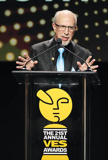 39. Former Executive Director Eric Roth makes an impassioned speech upon receiving his VES Board of Directors Award.