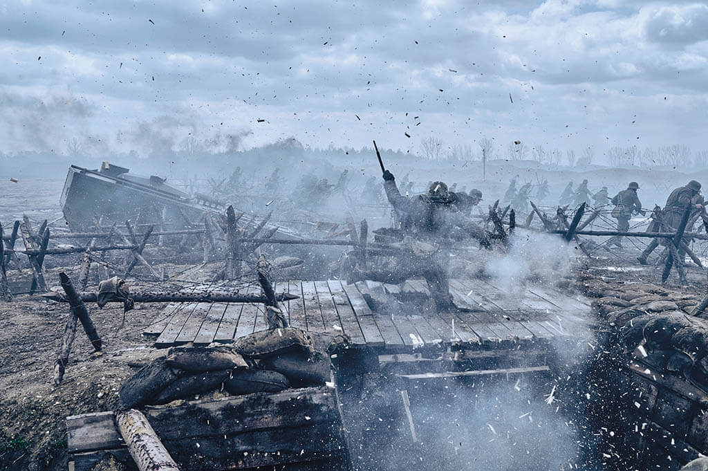 Practical and digital effects were seamlessly integrated forAll Quiet on the Western Front. (Image courtesy of Netflix) 