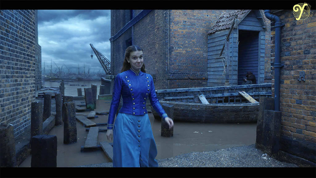 Millie Bobby Brown as Enola Holmes. 