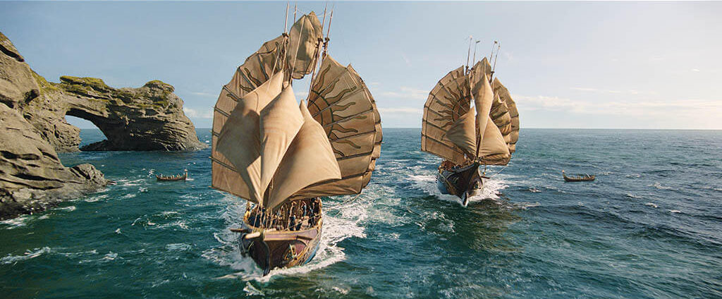 Outstanding Visual Effects in a Photoreal Episode went to The Lord of the Rings: The Rings of Power (“Udûn”), which won three VES Awards including Outstanding Created Environment in an Episode, Commercial or Real-Time Project (“Adar,” Númenor City) and Outstanding Effects Simulations in an Episode, Commercial or Real-Time Project (“Udûn,” Water and Magma). (Photos courtesy of Amazon Studios)