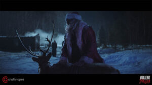 Reindeer – practical and CG – posed a special challenge. The VFX team brainstormed several shots with reindeer with different levels of complexity.