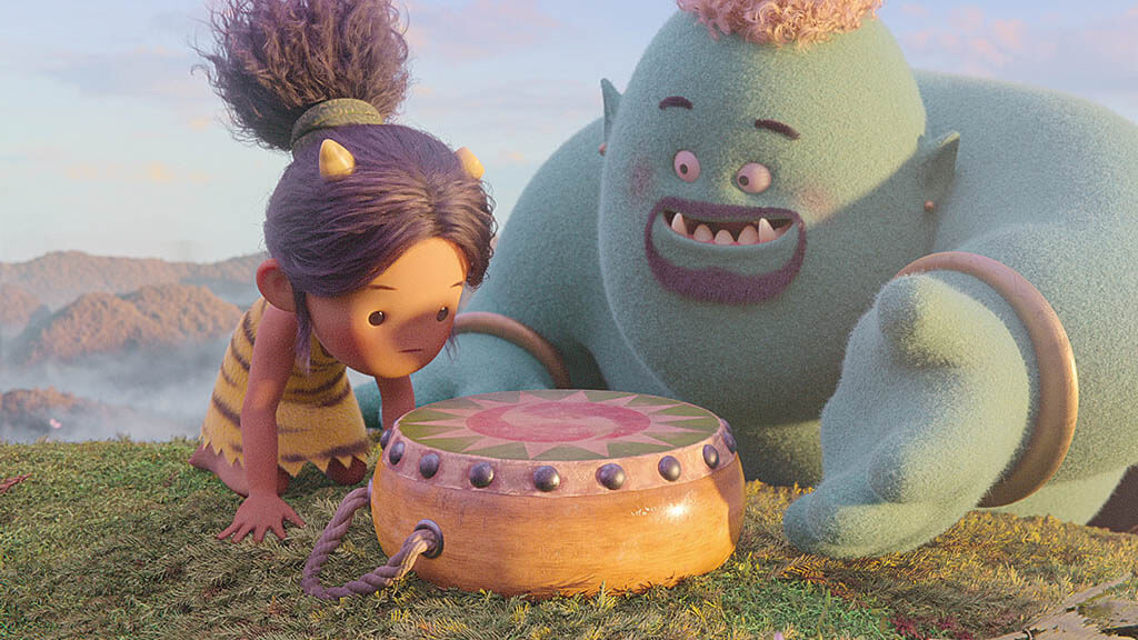 The characters in Oni: Thunder God’s Tale were meant to feel as if they were made out of felt. (Image courtesy of Netflix)
