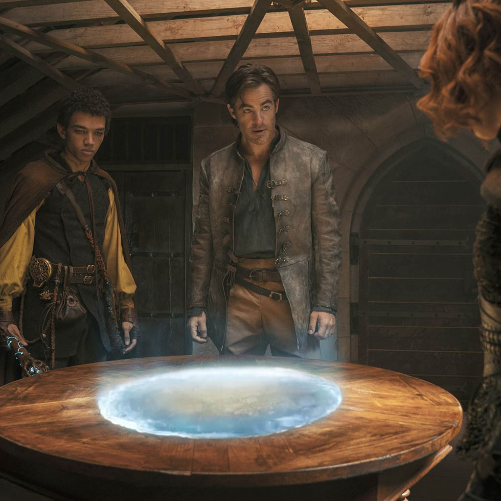 Simon and Edgin ponder their next move. Dungeons and Dragons: Honor Among Thieves was based on the famed Dungeons and Dragons role-playing game created by Gary Gygax and Dave Arneson. 