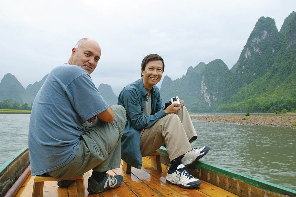 Guyett on location in China for Star Wars: Episode III – Revenge of the Sith