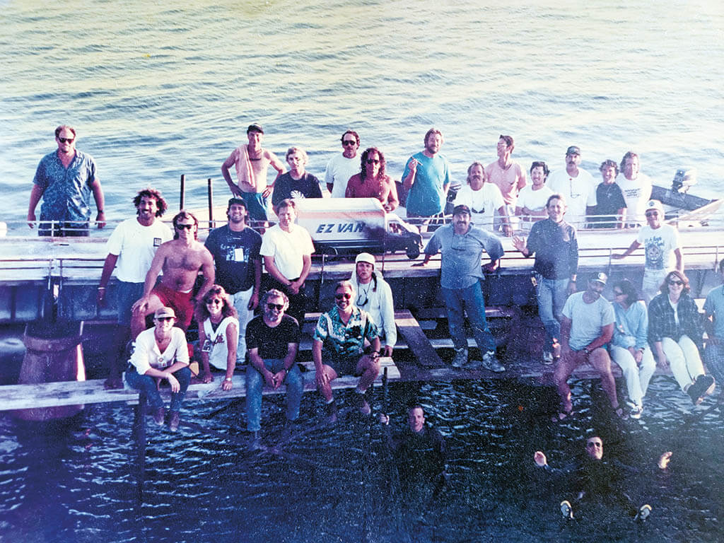 The crew photo is on the set of the miniature causeway explosion with the miniature truck from True Lies. Chambers is in the upper left corner along with VFX legends John Bruno, Mat Beck, Wayne Baker, Robert Spurlock, Les Ekker, Ron Gress, Joe Viskocil, Richard Stutsman and John Stirber.