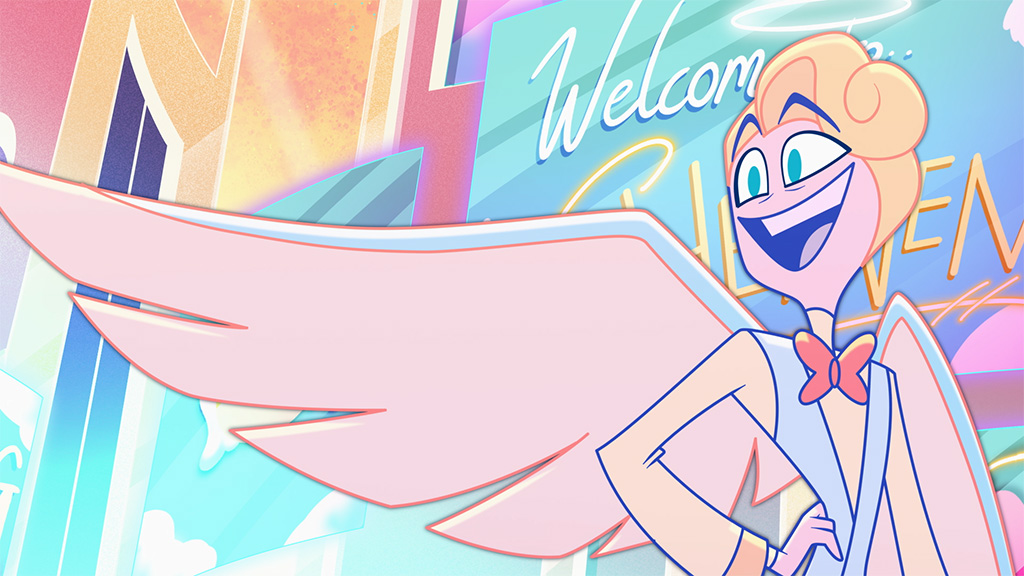 A pastel color palette was devised for Heaven.