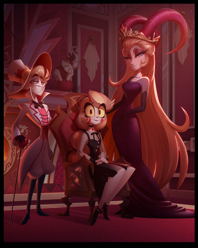 A Morningstar Family portrait painting.