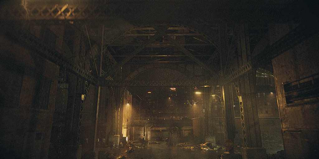 Rather than peering down upon Gotham City, the perspectiveof the show is from the street level. 