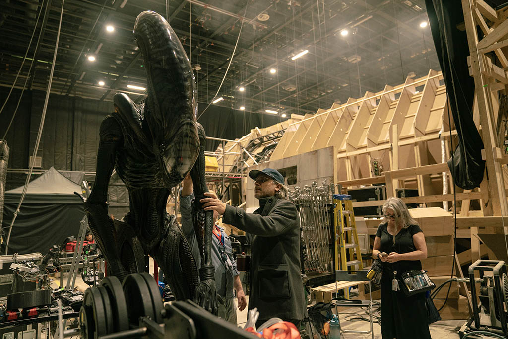 Director Fede Álvarez wanted the same visceral experience from the original Alien films, but he also wanted to embrace today's technology. (Image courtesy of Legacy Effects and 20th Century Studios. Photo: Murray Close).