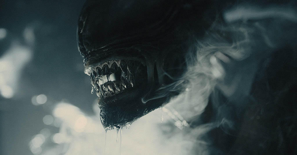 Legacy Effects' Shane Mahan and Lindsay MacGowan, both of whom contributed to Aliens, brought their expertise to the subadult and adult Xenomorphs. Alec Gillis returned to Romulus to supervise the chestburster effects with his team at Amalgamated Dynamics, Inc. (ADI). (Images courtesy of Legacy Effects and 20th Century Studios)