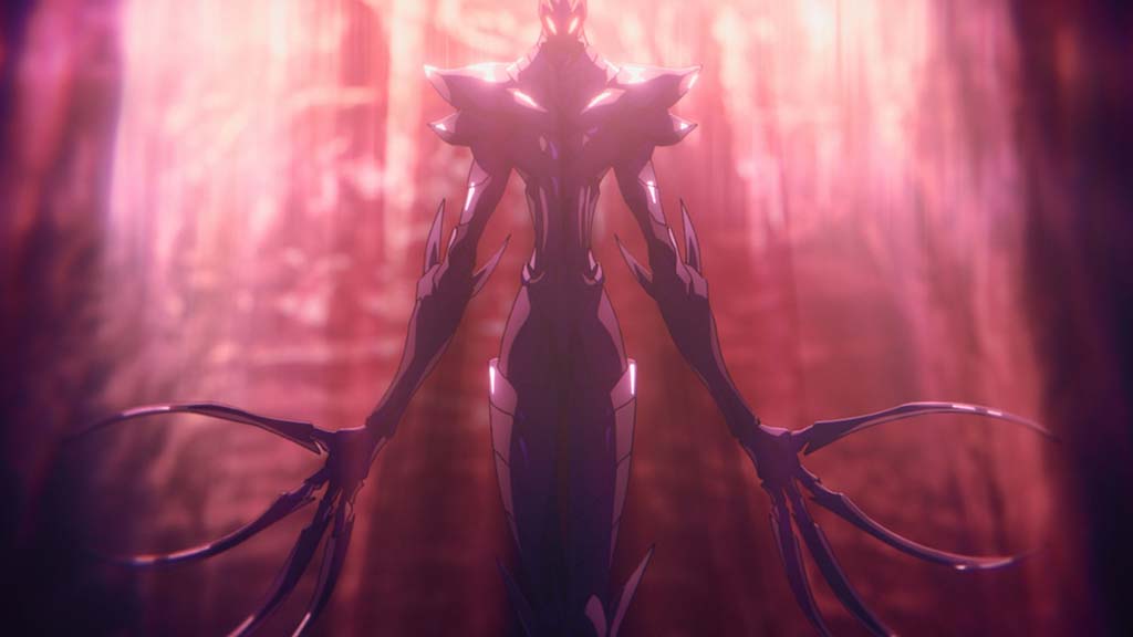 A scale and proportion study between Sung Jinwoo and the Ant King along with a final still of the bloodthirsty Magic Beast. (Image courtesy of Atsushi Kaneko via X)