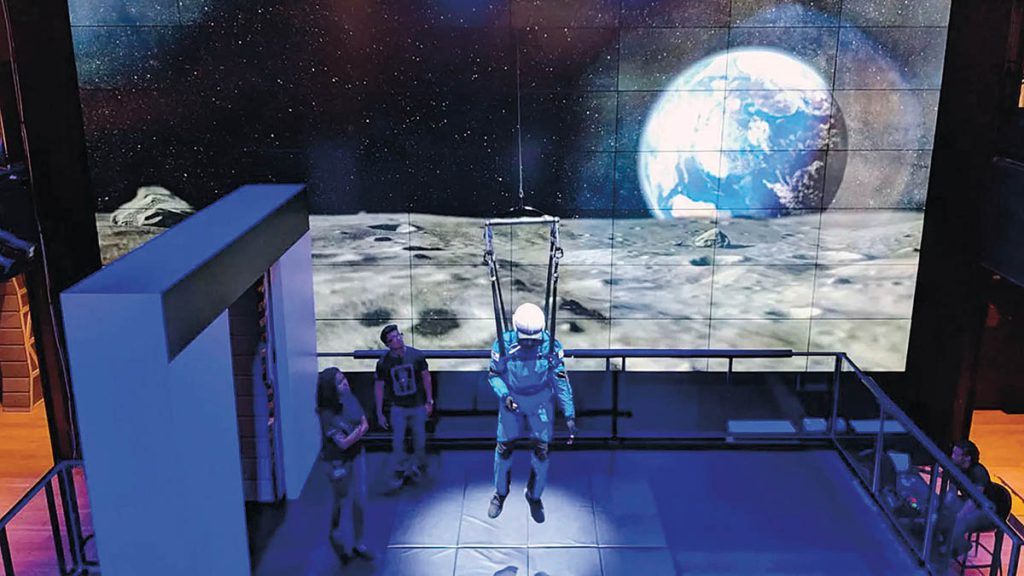 Framestore worked on Samsung’s “A Moon for All Mankind,” the world’s first lunar-gravity simulation VR experience, created in collaboration with NASA Johnson Space Center (JSC),using Samsung Gear VR and a custom-built rig. (Images courtesy of Framestore and Samsung) 