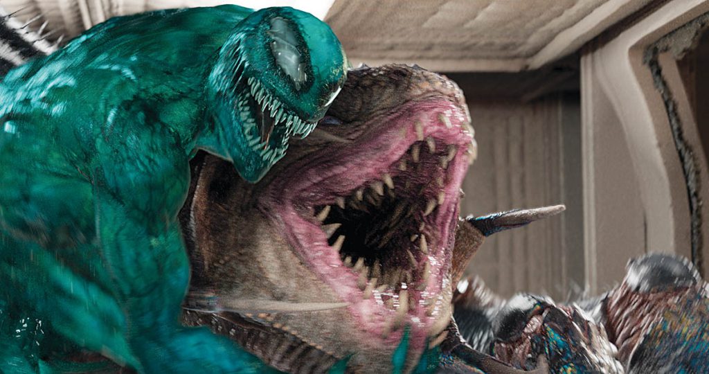 DNEG sees having a network of VFX studios in several countries as “a big advantage,” offering greater flexibility and stability as well as new and different types of creative work. DNEG contributed effects for Venom: The Last Dance. (Images courtesy of DNEG and Columbia Pictures)