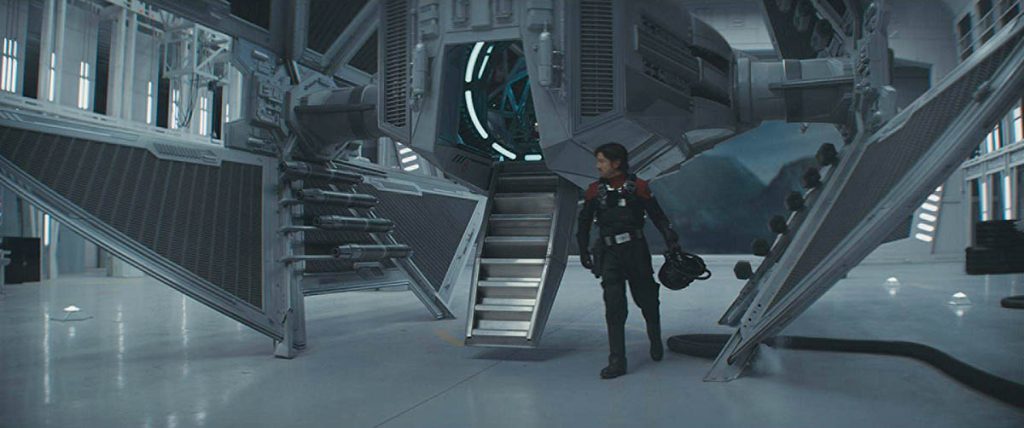 The art department built the prototype TIE Avenger fighter, which had a full interior and exterior ship that could be self-supporting and stand on its wing tips, as well as an opening step hatch door.