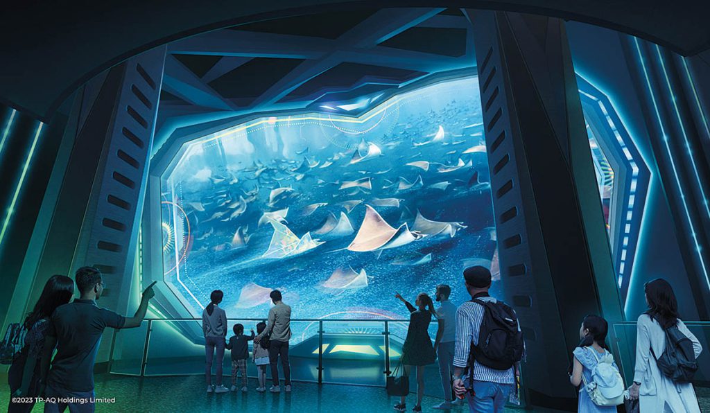 Falcon’s Creative Group has partnered with Raging Power Limited, an arm of Hong Kong-based cultural commerce giant K11 Group, to develop innovative virtual sea-life entertainment experiences throughout China.(Image courtesy of Falcon’s Creative Group and TP-AQ Holdings Ltd.) 