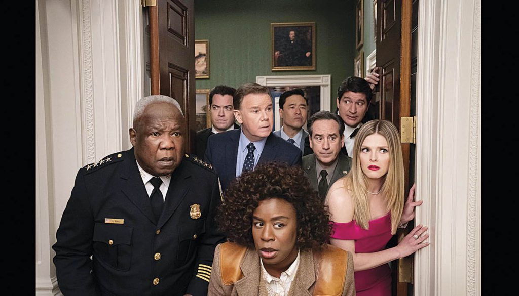 The Residence brings a refined, detailed approach to environmental augmentation, using visual effects to take the audience on a journey through the White House in this political murder mystery. (Photo: Jessica Brooks. Courtesy of Netflix)