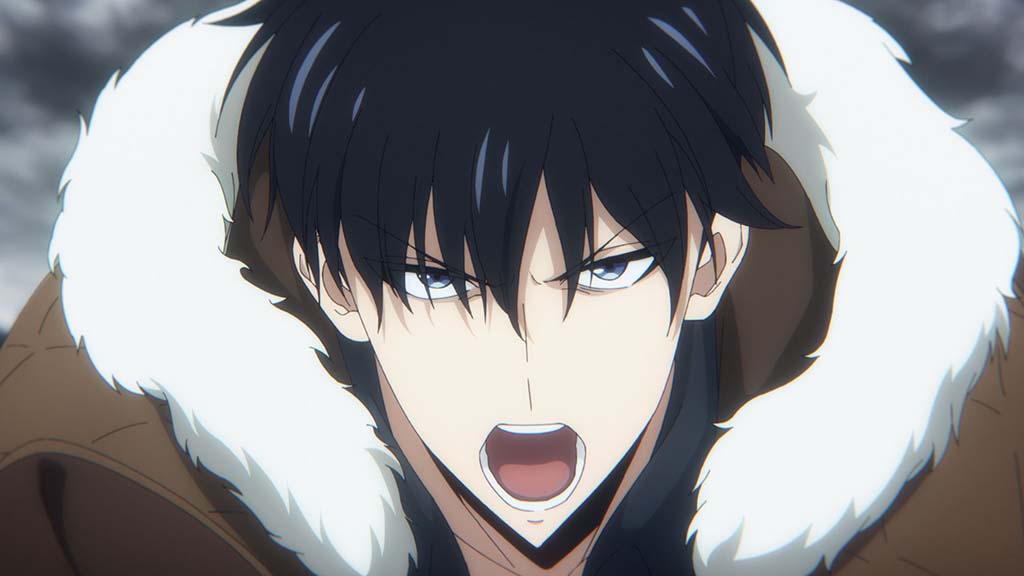 Storyboard and final close-up shot of Sung Jinwoo as he takes on the Ice Elves. (Image courtesy of Atsushi Kaneko via X)