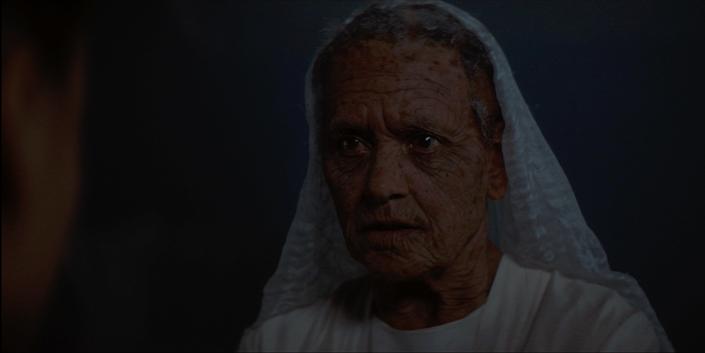 Prosthetic makeup could not be entirely relied upon and required some digital assistance. 