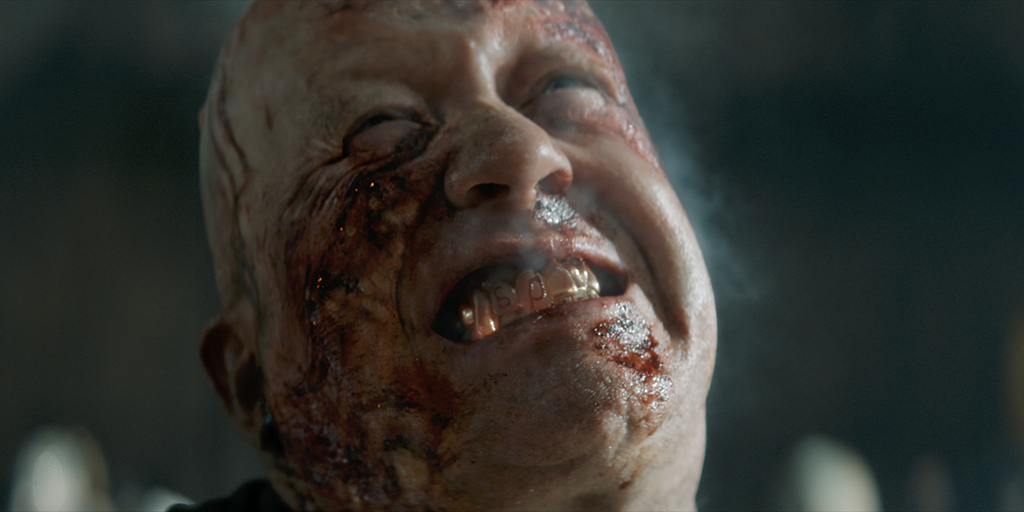Smoke was added to emphasize the fact that the character is burning from the inside out. 