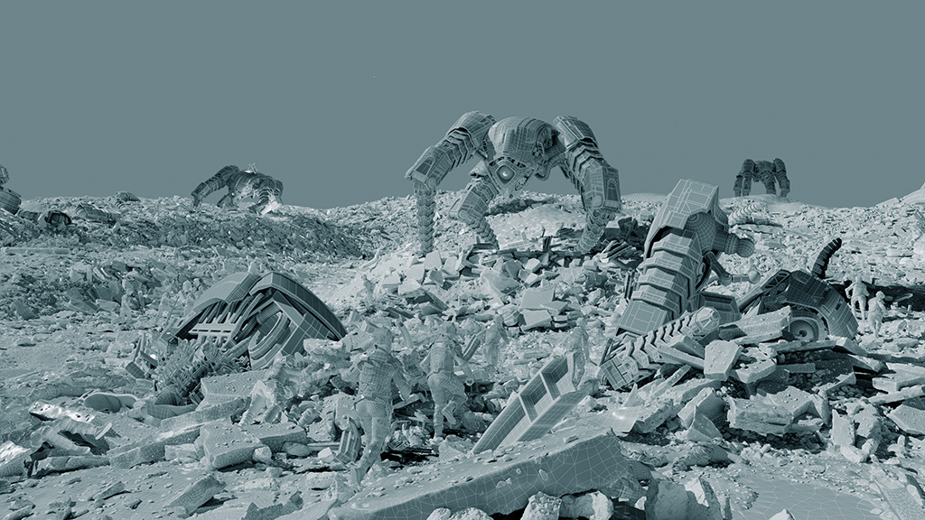 A flashback to the Machine War otherwise known as the Butlerian Jihad.