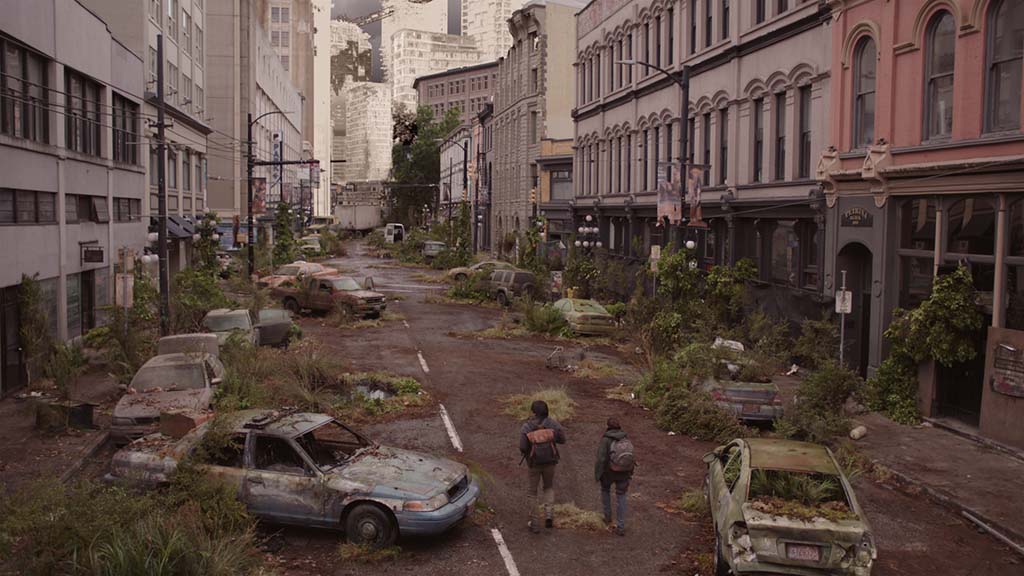 Nearly all sequences required vegetation and overgrowth, weathering and destruction.